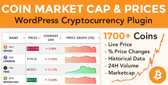 Coin Market Cap & Prices v5.8.3 – WordPress Cryptocurrency Plugin