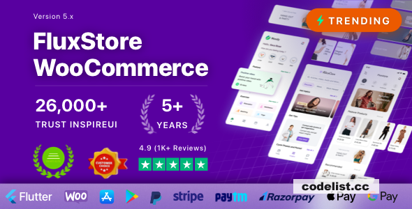 Fluxstore WooCommerce v6.1.0 – Flutter E-commerce Full App