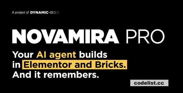 Novamira Pro v1.2.1 – Your AI agent builds inside your WordPress