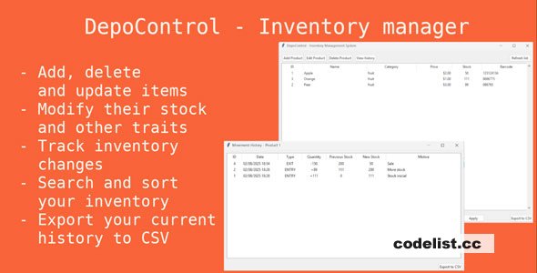 DepoControl v1.0 – Inventory Management System