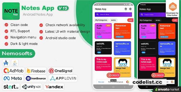 Android Notes App v15.0