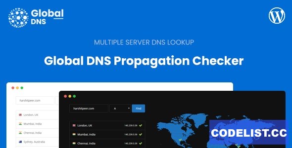 Global DNS v3.3.0 – Multiple Server – DNS Propagation Checker – WP