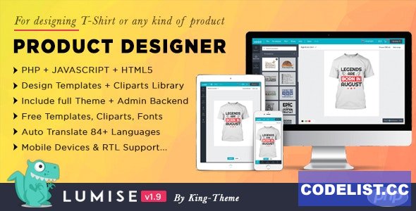 Lumise Product Designer v2.1.1 – WooCommerce WordPress