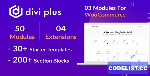Divi Plus v2.0.1 – 50+ Powerful Modules for Divi Theme