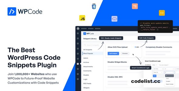 WPCode Pro v2.3.7 – The Best WordPress Code Snippets Plugin