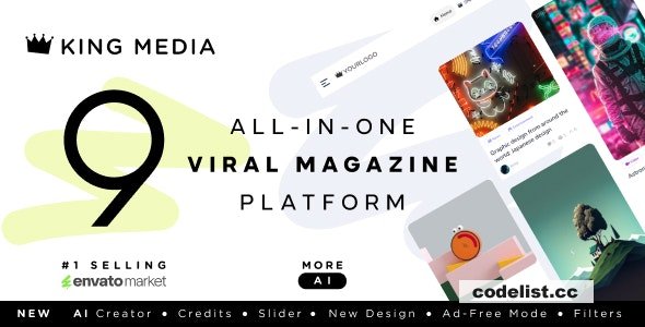 King Media v9.6 – Viral News Video Magazine