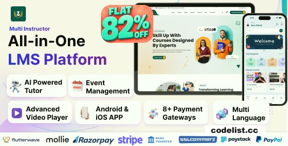 EduEx v1.3.0 – The Ultimate Learning Management System (LMS) with Flutter Mobile App
