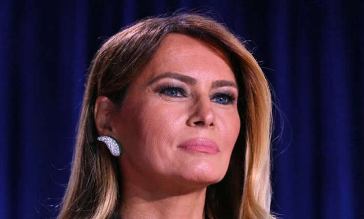Melania Trump turns heads in patriotic look as she joins Donald Trump at dramatic World Cup final