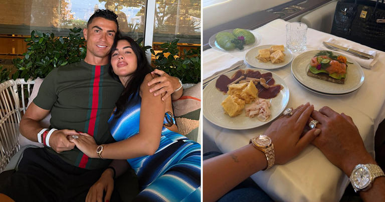 Cristiano Ronaldo wears matching rings with Georgina Rodriguez hours before ‘wedding’