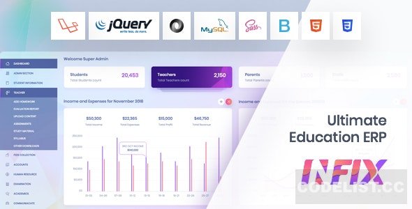 InfixEdu v9.3.0 – School Management System Software