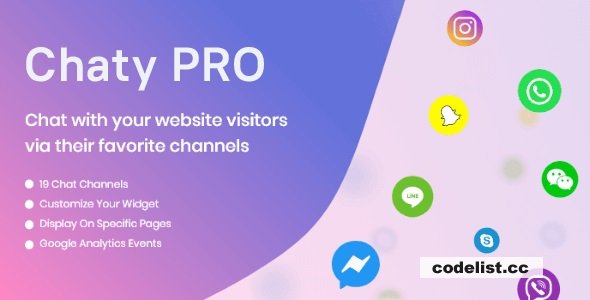 Chaty Pro v3.5.8 – Floating Chat Widget, Contact Icons, Messages, Telegram, Email, SMS, Call Button
