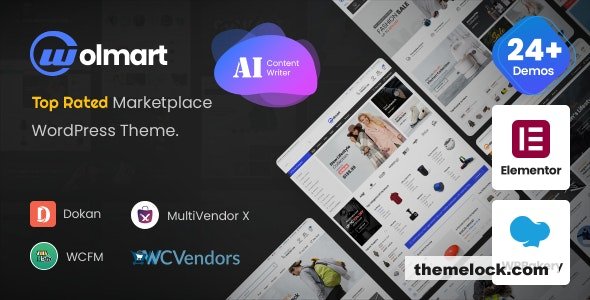 Wolmart v1.10.2 – Multi-Vendor Marketplace WooCommerce Theme