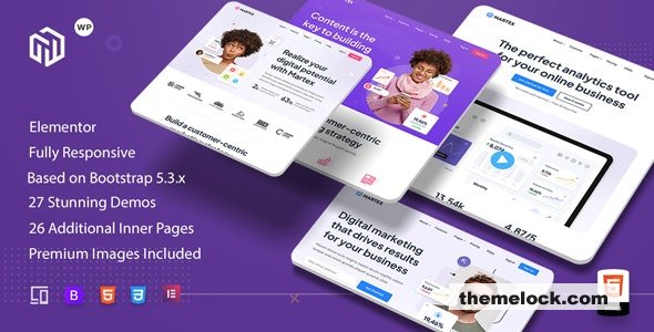Martex v1.3.2 – Software, SaaS & Startup Landing Page WordPress Theme