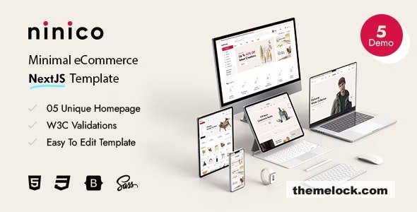 Ninico v1.1.1 – Minimal WooCommerce WordPress Theme