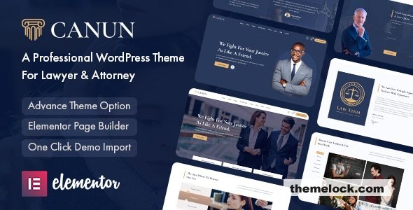 Canun v1.0.8 – Lawyer & Attorney WordPress Theme