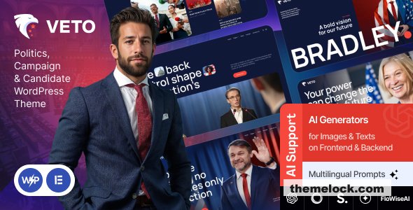Veto v1.14.0 – Politics, Campaign & Candidate WordPress Theme