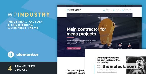 WP Industry v4.2 – Industrial WordPress Theme