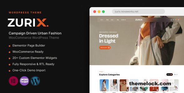 ZURIX v1.0.1 – Campaign Driven Urban Fashion WooCommerce Theme