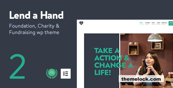 Lend a Hand v2.5 – Foundation & Charity WordPress Theme