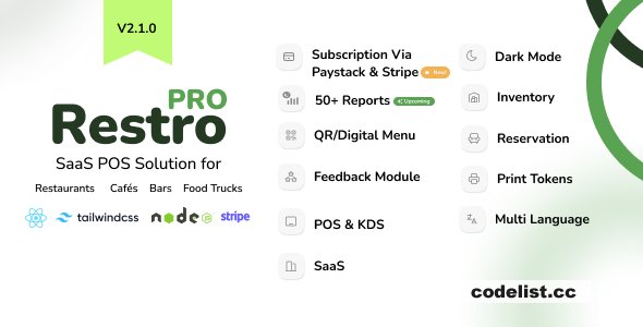 RestroPRO SaaS v2.1.0 – POS software for Restaurant, Cafe, Hotel, Food Truc