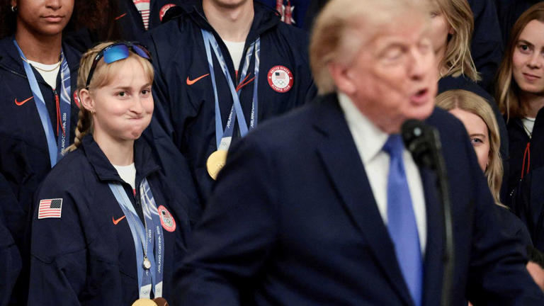 Olympic medalist’s response to Trump has internet chortling: ‘Hold your breath girl’