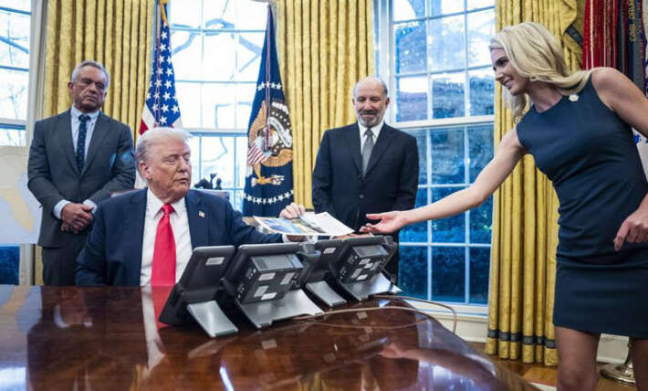 Donald Trump’s shocked staff ask ‘is she allowed’ as Natalie Harp lands ‘special perk’