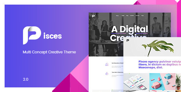 Pisces v3.0.0 – Multi Concept Creative Theme