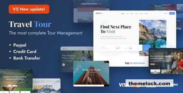 Travel Tour v5.3.12 – Tour Booking, Travel Booking Theme