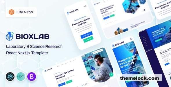 Bioxlab v1.1.9 – Laboratory & Science Research WordPress Theme