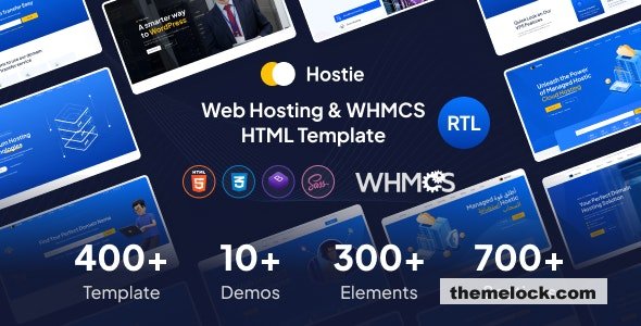 Hostie v1.1.5 – Web Hosting & WHMCS HTML Template