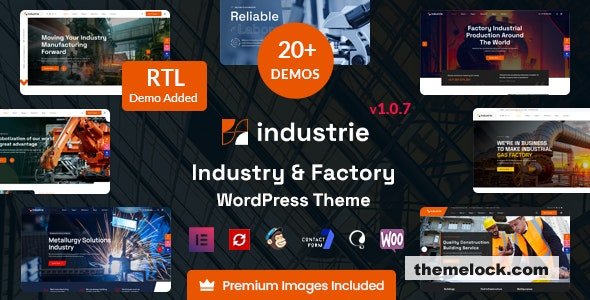 Industrie v1.7.1 – Factory & Industry WordPress Theme