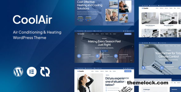 Coolair v1.3.1 – Air Conditioning & Heating HVAC WordPress Theme