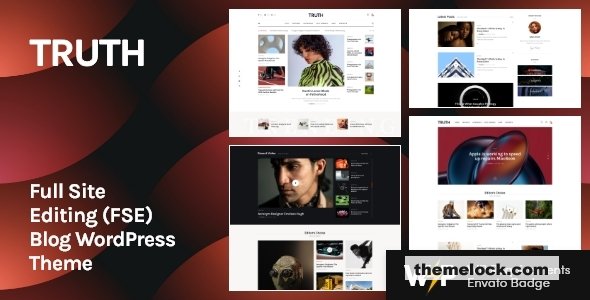 Truth v1.9.0 – Full Site Editing (FSE) Blog WordPress Theme
