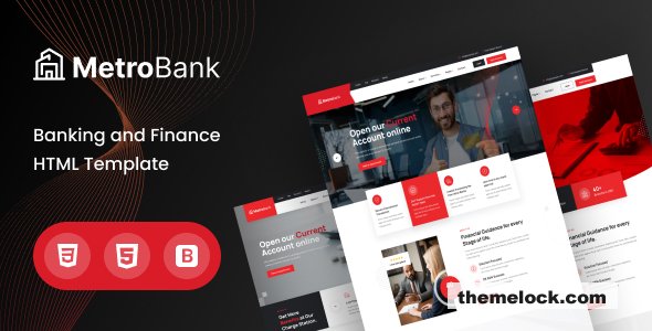 Metrobank – Banking and Finance HTML Template