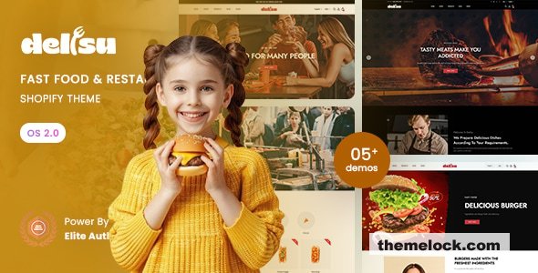 Delisu – Fast Food & Restaurant Responsive Shopify 2.0 Theme