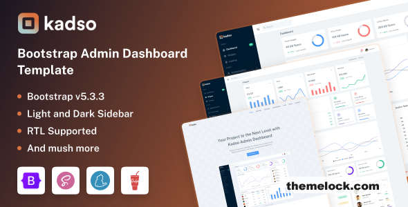 Kadso – Responsive Bootstrap 5 Admin UI Kit