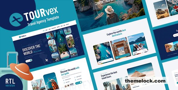 TOURvex – Travel Agency Template + RTL