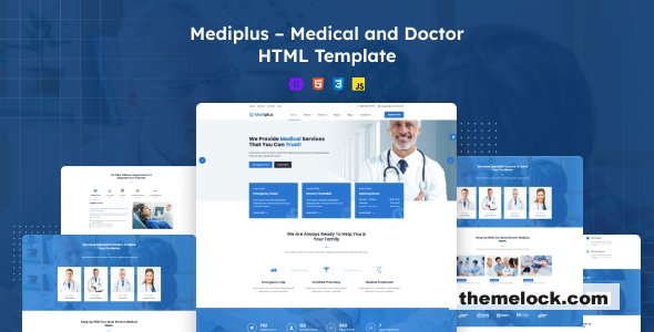 Mediplus – Medical and Doctor HTML Template + RTL