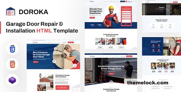Doroka – Garage Door Services HTML Template