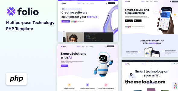 Folio – Multipurpose Technology PHP Template