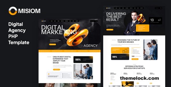 Misiom – Digital Agency Services PHP Template