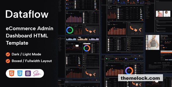 Dataflow – eCommerce Admin Dashboard HTML Template