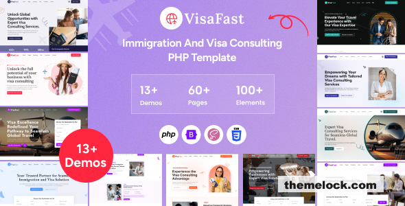 Visafast – Immigration and Visa Consulting PHP Template