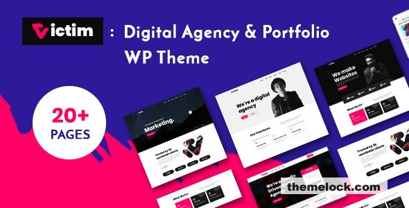 Victim v2.0.3 – Digital Agency & Portfolio WordPress Theme