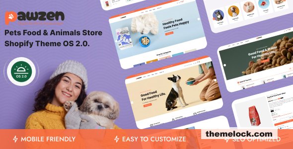 Pawzen – Pets Food & Animals Store Shopify OS 2.0 Theme