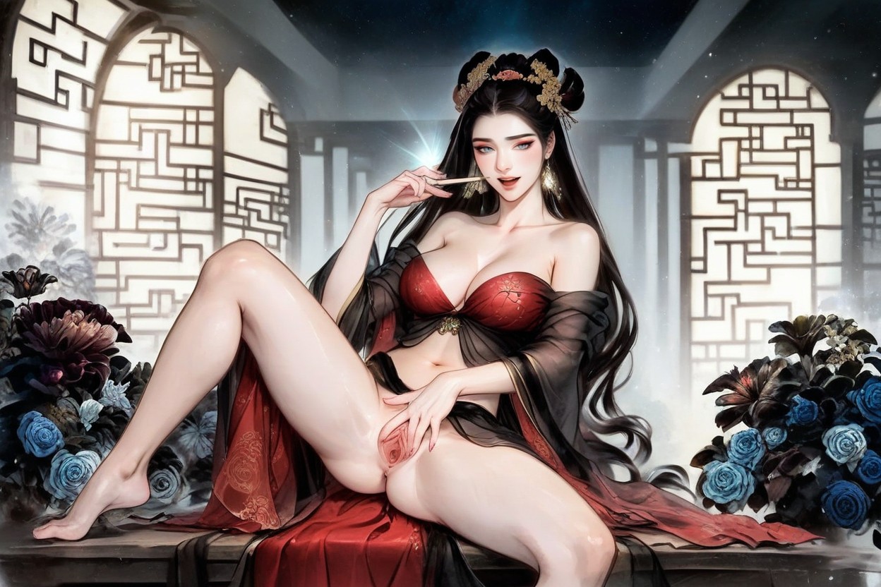 Refined Facial Features Medium Breast Warm Golden Backlighting Hentai