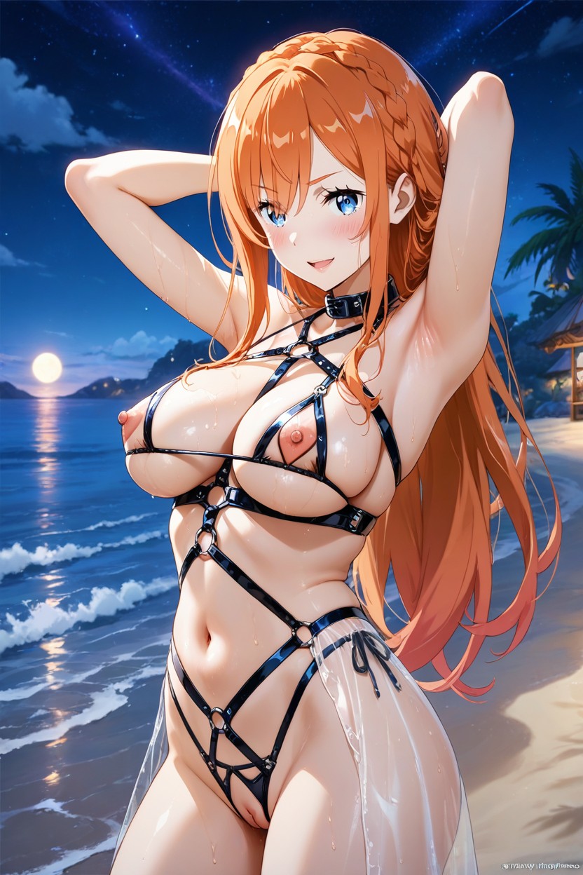 Crazy Orange Hair Visible Nipples Hentai