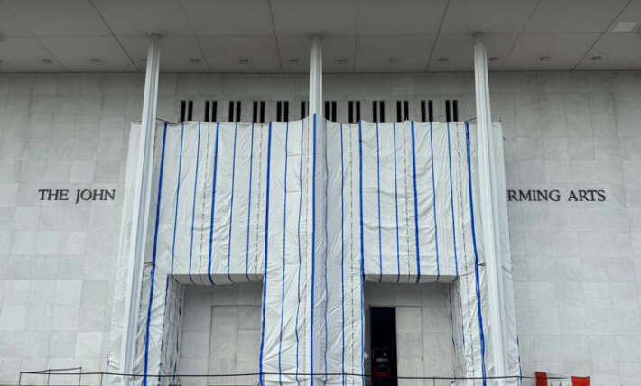 What we saw outside the Kennedy Center after board votes to close venue
