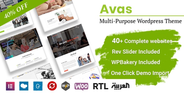 Avas v6.9.11 – Multi-Purpose WordPress Theme