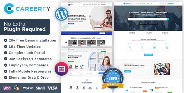Careerfy v10.3.6 – Job Board WordPress Theme